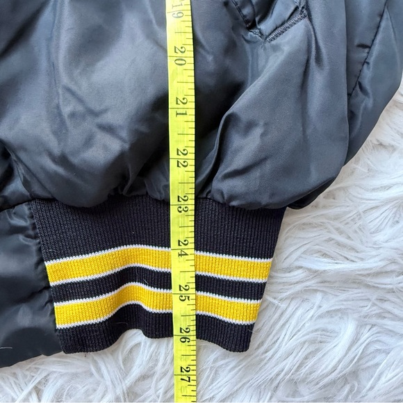 Vintage Retro Varsity Coaches Bomber Satin Buttons Up Jacket Dunbrooke USA L - Picture 12 of 12